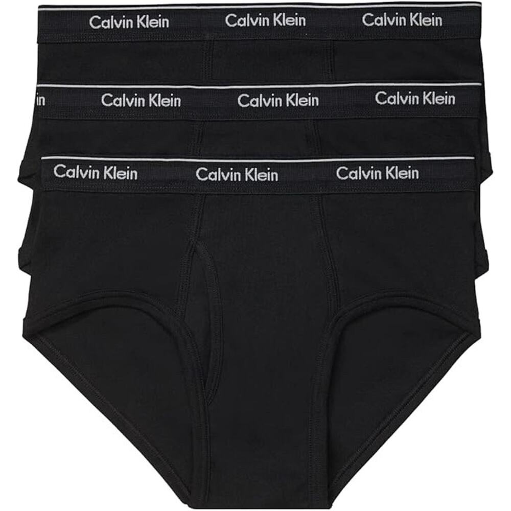 Calvin Kelvin Stretch Briefs Underwear For Men, Size XL - Black (3 Pack)